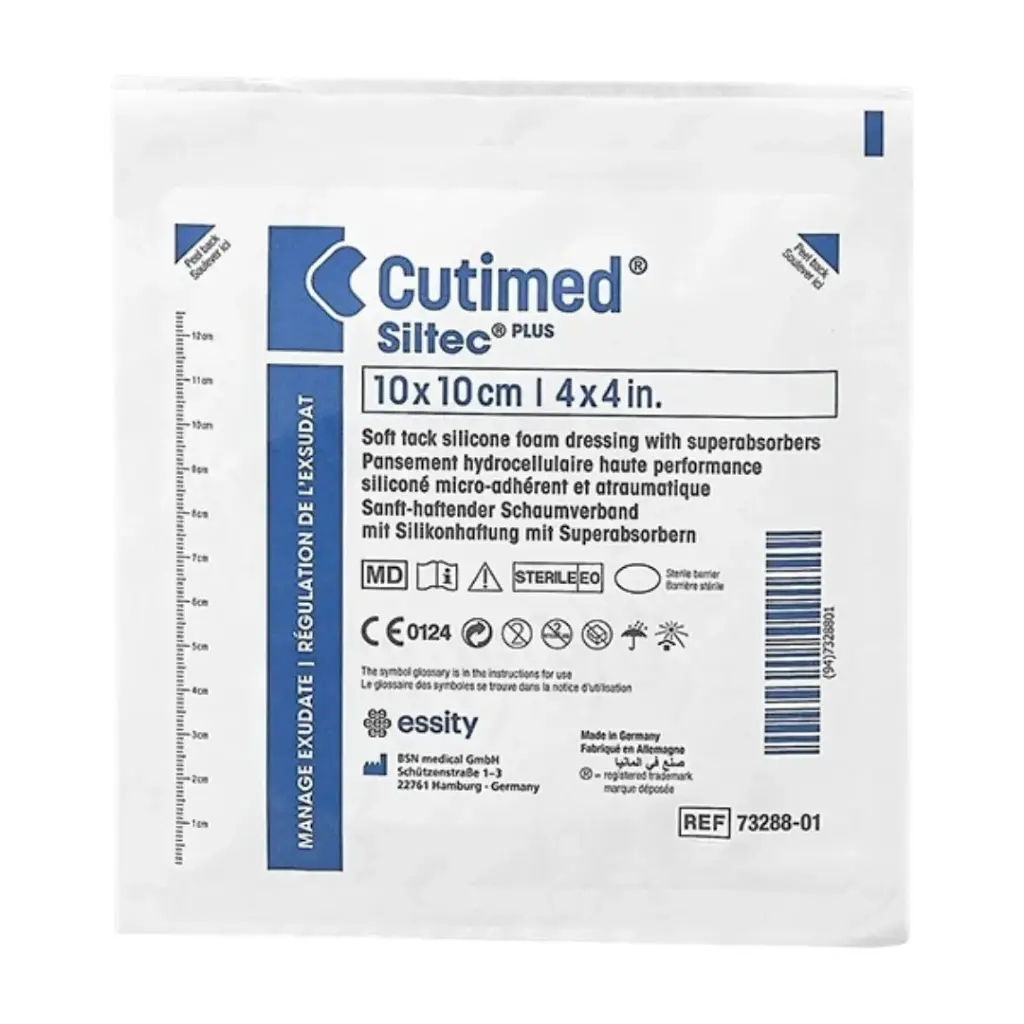 [73288-01] Apósito de Espuma Silicona Cutimed Siltec Plus 10x10 cm