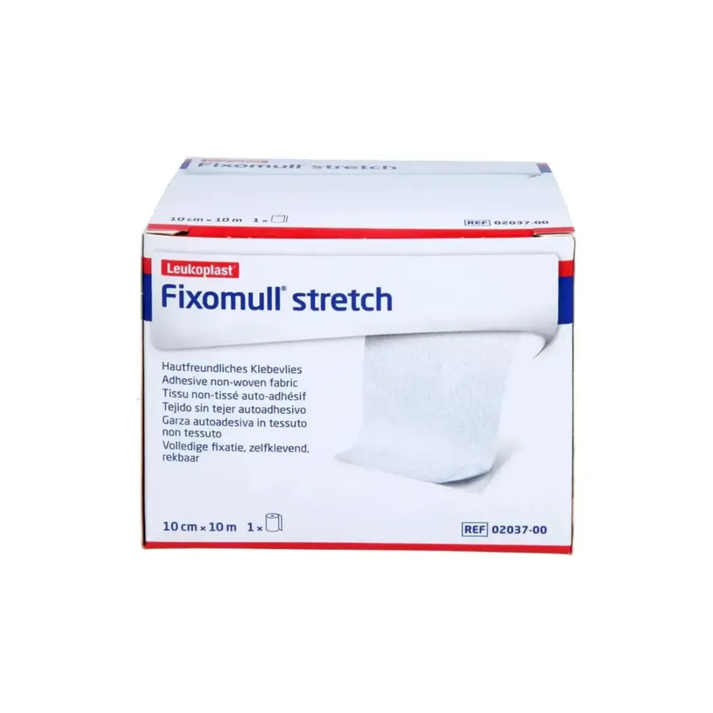 [02037-00] Fixomull Stretch Gasa No Tejida Adhesiva 10cm x 10 m Leukoplast