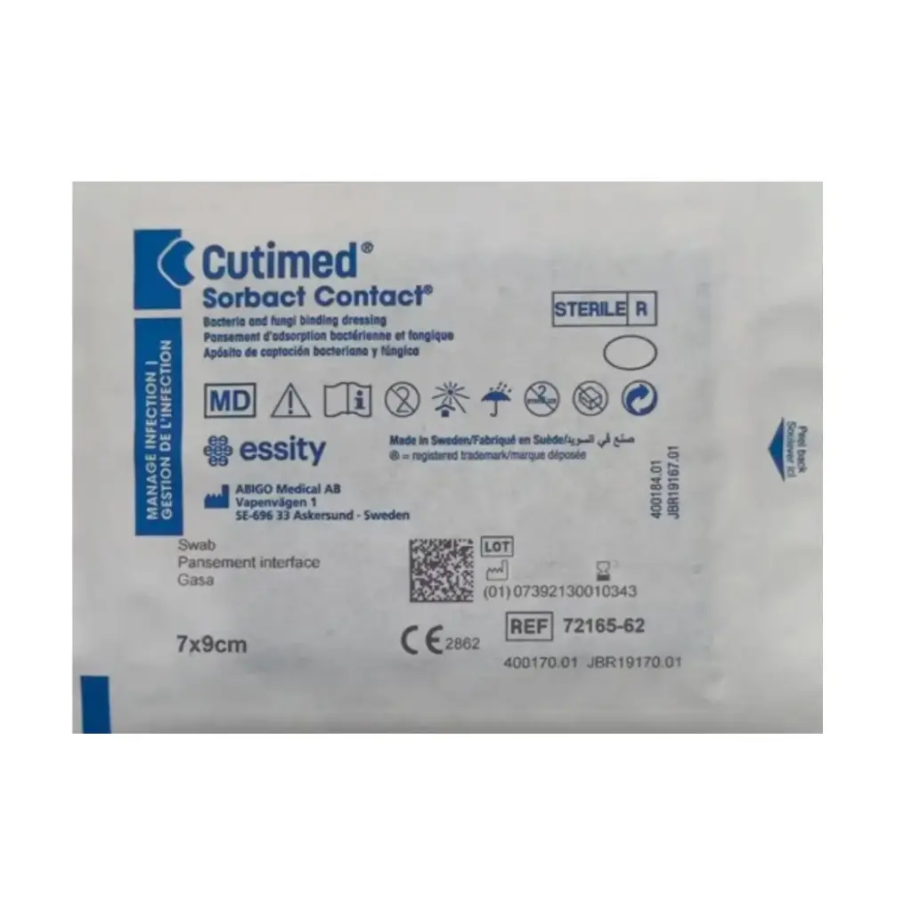 Apósito Cutimed Sorbact Contact 7x9 cm