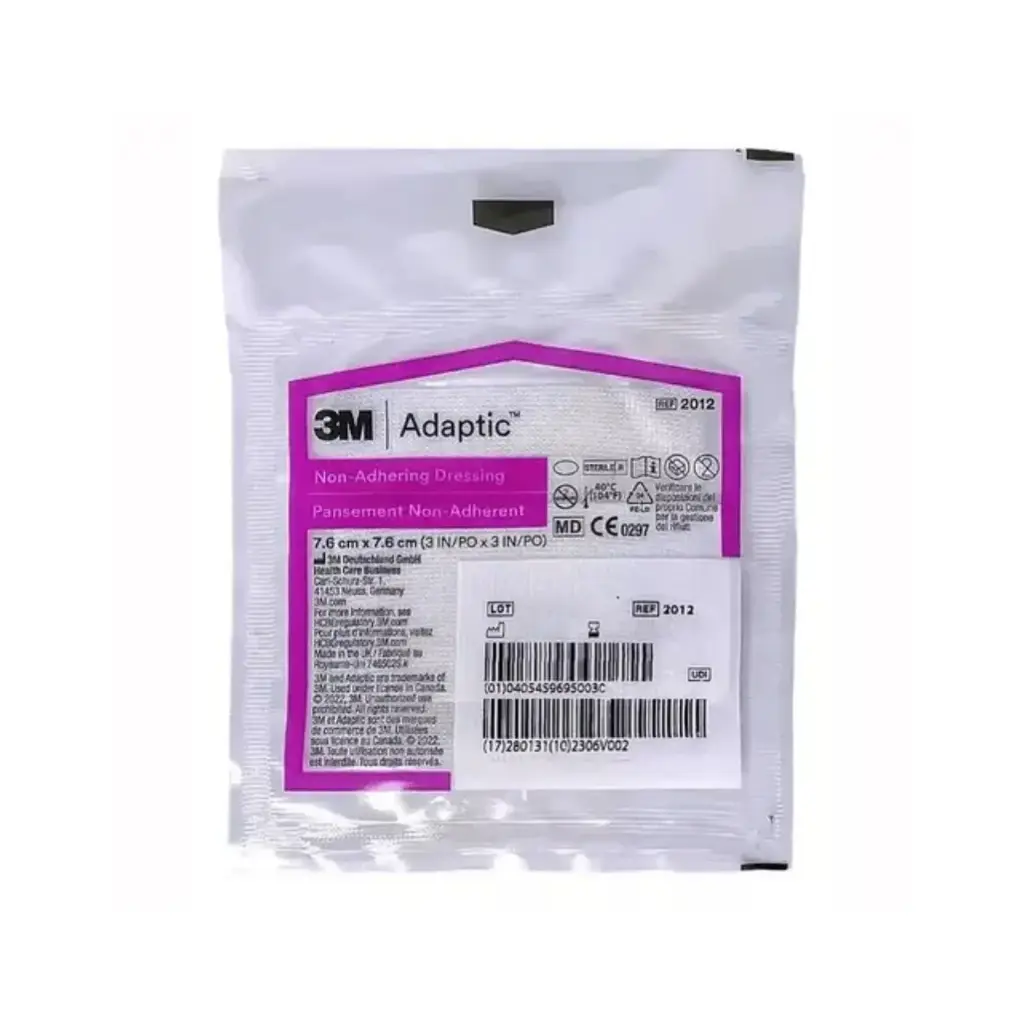 Apósito No Adherente Adaptic 7.6 x 7.6 cm 3M