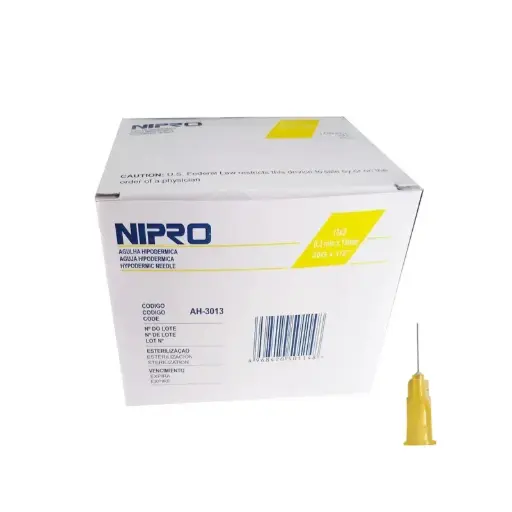 [AH-3013] Aguja Hipodérmica 30G x 1/2 Nipro 