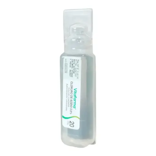 Suero Fisiológico - Cloruro de Sodio 0.9% 20 ml Vitafarma