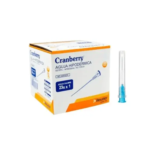 [AAAG2310] Aguja Hipodérmica 23G x 1 Cranberry