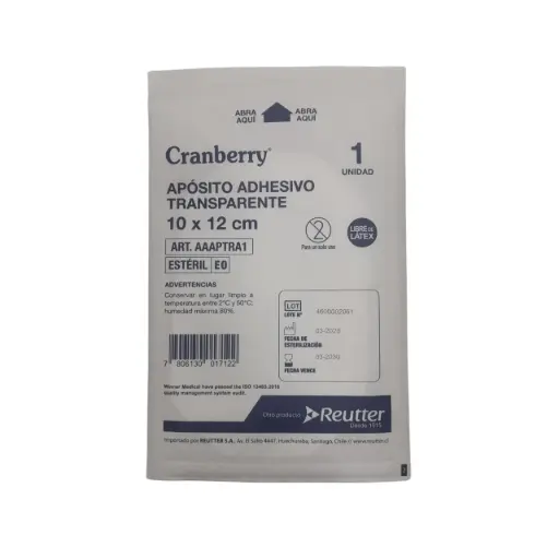 [AAAPTRA1] Apósito Transparente Impermeable 10x12 cm Cranberry