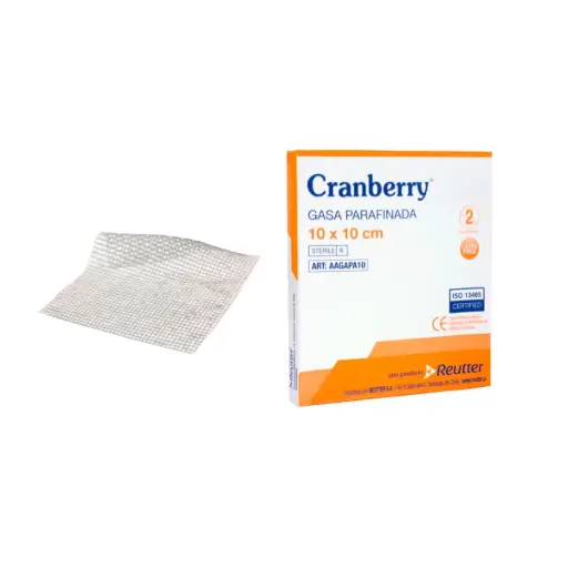 [AAGAPA10] Gasa Parafinada Estéril 10x10 cm Cranberry