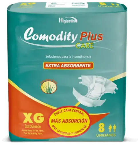 Pañal Comodity Plus XG 8 unidades