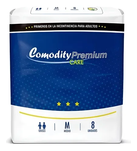 Pañal Comodity Premium Care M 8 unidades