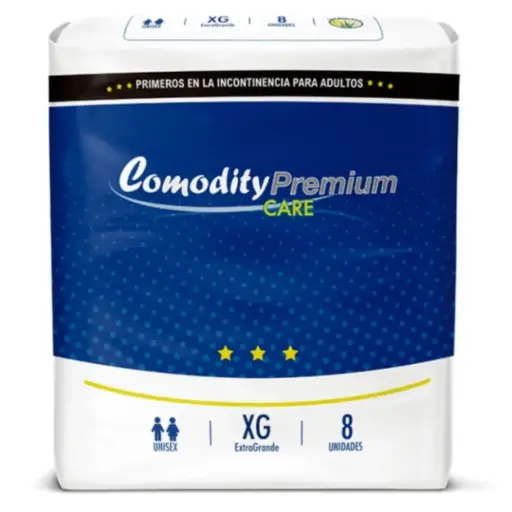 Pañal Comodity Premium Care XG 8 unidades