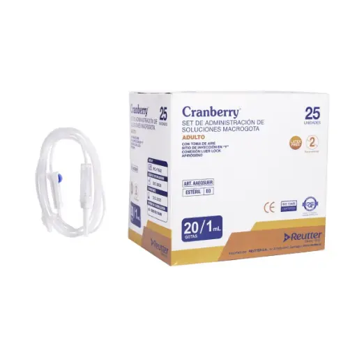 [AAEQSUER] Bajada de Suero Macrogota 20G/ML 25 unidades Cranberry 