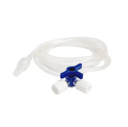 [AALARVA1] Alargador Venoso con Llave de 3 Pasos 100 cm Cranberry