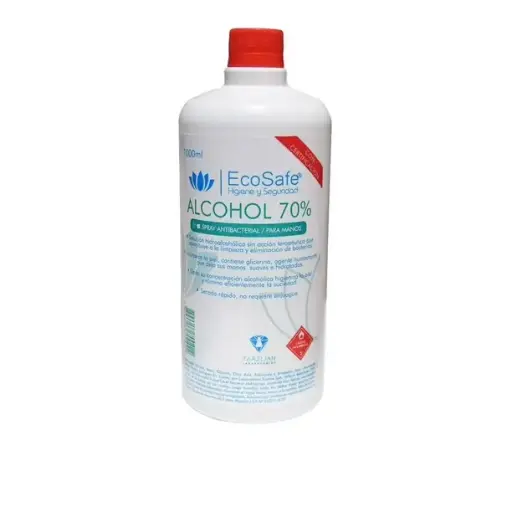 Recarga Alcohol Spray 70° 1 lt Ecosafe 