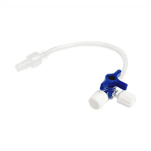 [AALARVA2] Alargador Venoso con Llave de 3 Pasos 10 cm Cranberry