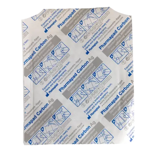 [PADCAG1010] Apósito Carbón Activado + Plata 10x10 cm Pharmaplast