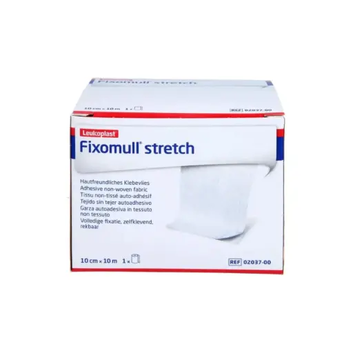 [02037-00] Fixomull Stretch Gasa No Tejida Adhesiva 10cm x 10 m Leukoplast